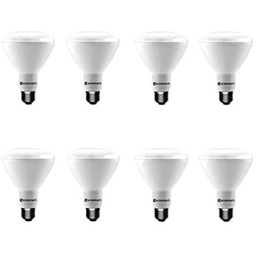 EcoSmart 75-Watt Equivalent BR30 Dimmable LED Light Bulb Daylight (8-Pack)