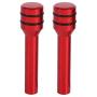 Qiilu 2 pcs Car Lock Knobs, Universal Car Truck Aluminum Interior Door Lock Knob Pins Cover(Red) Qiilu 2 pcs Car Lock Knobs, Universal Car Truck Aluminum Interior Door Lock Knob Pins Cover(Red)