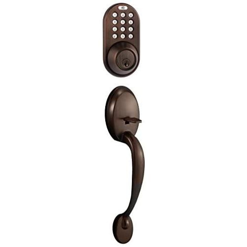 MiLocks BDF-02OB Electronic Touchpad Entry Keyless Deadbolt Handleset Combo