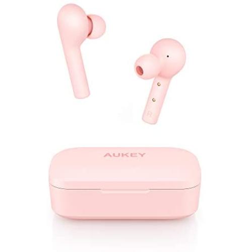 AUKEY True Wireless Earbuds, Bluetooth 5 Headphones in Ear with Charging Case, Hands-Free Headset with Noise Cancellation Mic, Touch Control, 35 Hours Playback for iPhone and Android