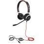 Jabra Evolve 40 MS Professional Wired Headset, Stereo – Telephone Headset for Greater Productivity, Superior Sound for Calls and Music, 3.5mm Jack/USB Connection, All-Day Comfort Design, MS Optimized