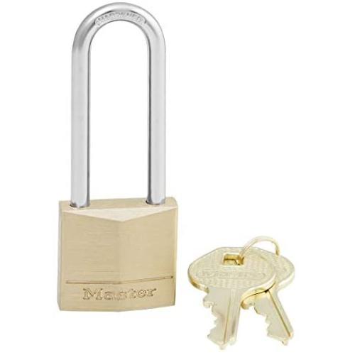Master Lock 130EURDLJ 30mm Brass Padlock Long Shackle