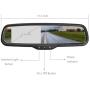 EWAY for Toyota Tundra 2007-2014 4.3'' Rear View Mirror Monitor with Tailgate Handle Backup Camera Kit Parking Waterproof CCD Reverse Reversing Night Vision Car Safety Backing Auto Cameras
