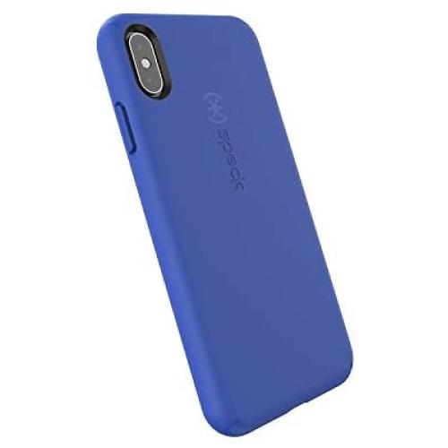 Speck Products CandyShell Fit iPhone Xs Max Case, Blueberry Blue/Blueberry Blue