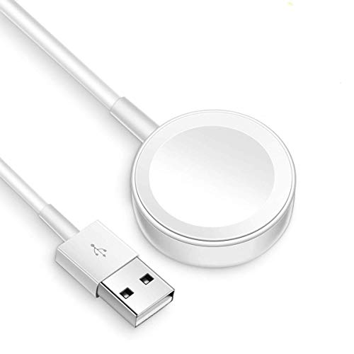 Wireless Charger Compatible with Watch Series 6, 5, 4, 3, 2, 1 – Magnetic Charging Cable – Fast Charging Portable Charger – Long Cord (1)