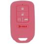 LemSa 2Pcs Keyless Entry Remote Car Smart Key Fob Outer Shell Cover Soft Rubber Protective Case for Honda Civic Accord Pilot CR-V Pilot EX EX-L 2019 2018 2017 2016 2015 A2C81642600, Black+Pink