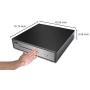 HK SYSTEMS 16'' Heavy Duty Black Manual Push Open Cash Drawer with 5Bill/5Coin Stainless Steel