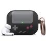 elago AW5 Compatible with Airpods Pro Case, Classic Handheld Game Console Design Case with Keychain, Durable Silicone Construction [US Patent Registered] [Black]