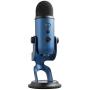 Blue Yeti USB Mic for Recording & Streaming on PC and Mac, 3 Condenser Capsules, 4 Pickup Patterns, Headphone Output and Volume Control, Mic Gain Control, Adjustable Stand, Plug & Play - Midnight Blue