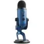 Blue Yeti USB Mic for Recording & Streaming on PC and Mac, 3 Condenser Capsules, 4 Pickup Patterns, Headphone Output and Volume Control, Mic Gain Control, Adjustable Stand, Plug & Play - Midnight Blue