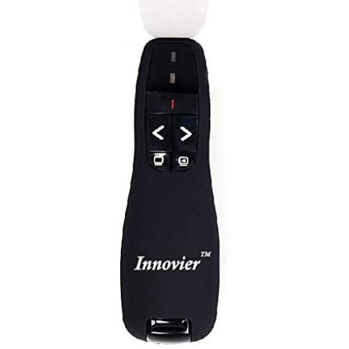 Innovier Power Point Presenter Clicker with Dust Proof Pouch for Wireless Presenter Remote Presentation USB Control PowerPoint PPT Clicker for MAC/PC/Keynote
