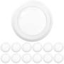 Sunco Lighting 12 Pack 5 Inch / 6 Inch Flush Mount Disk LED Downlight, 15W=100W, 2700K Soft White, 1050LM, Dimmable, Hardwire 4/6'' Junction Box, Recessed Retrofit Ceiling Fixture