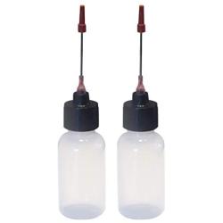 Liberty Products 2-1oz Plastic Squeeze Bottles 1.5'' Stainless Applicators