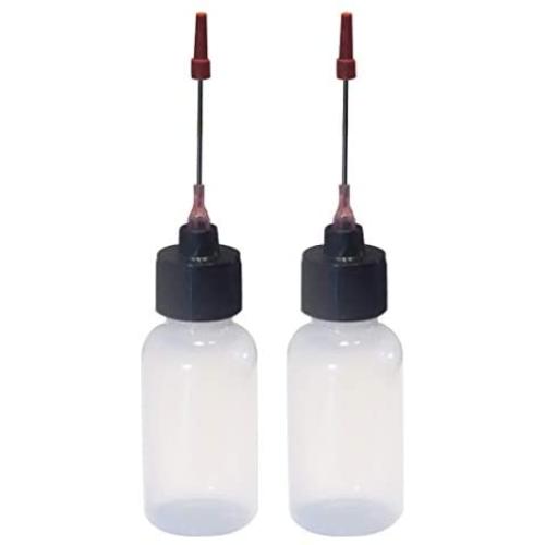 Liberty Products 2-1oz Plastic Squeeze Bottles 1.5'' Stainless Applicators