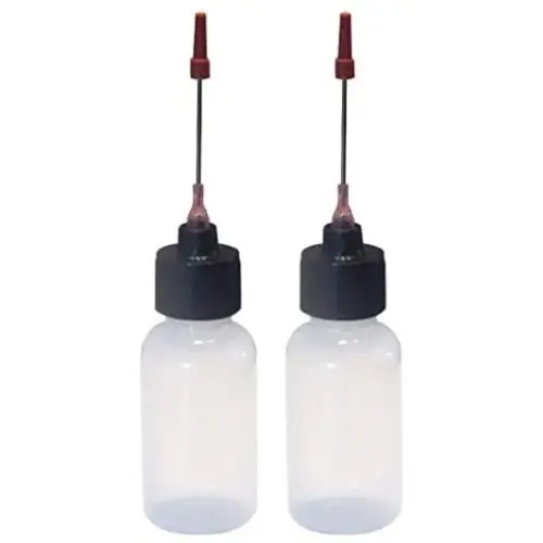 Liberty Products 2-1oz Plastic Squeeze Bottles 1.5'' Stainless Applicators