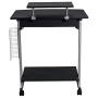 Techni Mobili Compact Computer Cart With Storage, Graphite