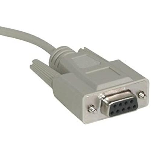 C2G 03023 DB25 Male to DB9 Female Serial RS232 Null Modem Cable, Beige (25 Feet, 7.62 Meters)