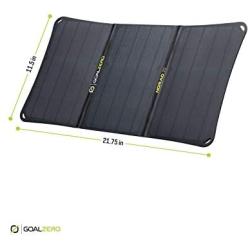 Goal Zero Nomad 20, Foldable Monocrystalline 20 Watt Solar Panel with 8mm + USB Port, Portable Solar Panel Charger. Lightweight 18-22V 20W Solar Panel Charger with Adjustable Kickstand