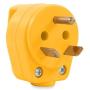 Camco Heavy Duty 30 AMP Mini PowerGrip Handle Male Plug Replacement, Makes Unplugging Easier (55283)