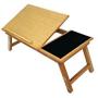 Space Saver Solid Wood Laptop Bed Tray Multiuse Laptop Table Desk W/built-in Mouse Pad Supports up to 18.4'' Screen - New Improved Model
