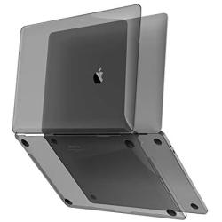 UPPERCASE GhostShell MacBook Air 13'' Hard case, Hardshell Case with Transparent Gloss Finish, Made with Premium PC Plastic ( MacBook Air 13'' 2018 2019 ONLY, Gray Shade) Does not Fit 2020 MacBook Air