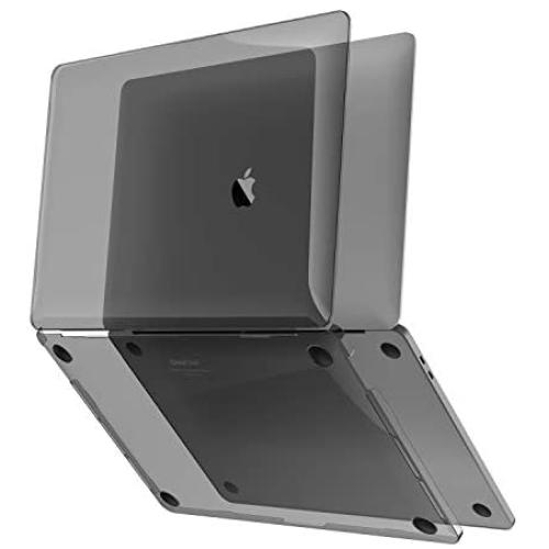 UPPERCASE GhostShell MacBook Air 13'' Hard case, Hardshell Case with Transparent Gloss Finish, Made with Premium PC Plastic ( MacBook Air 13'' 2018 2019 ONLY, Gray Shade) Does not Fit 2020 MacBook Air