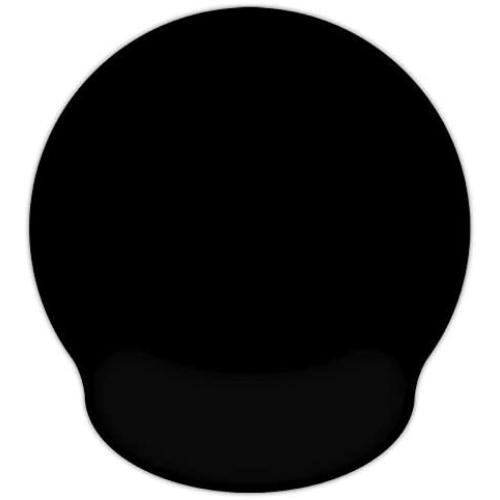Mouse Pads for Computers Ergonomic Memory Foam Nonslip Plain Black Wrist Support--Lightweight Rest Mousepad for Office,Gaming,Computer, Laptop & Mac,Pain Relief,at Home Or Work (Plain Black)