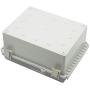 Zulkit Junction Box ABS Plastic Dustproof Waterproof IP65 Electrical Boxes Hinged Shell Outdoor Universal Project Enclosure Grey Clear Cover With Lock, Stainless Steel Buckles 8.7 x 6.7 x 4.3 Inch