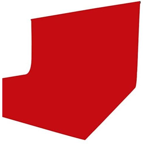 Issuntex 5x7 ft Red Background Muslin Backdrop,Photo Studio,Collapsible High Density Screen for Video Photography and Television