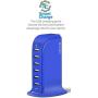 Aduro 40W 6-Port USB Desktop Charging Station Hub Wall Charger for iPhone iPad Tablets Smartphones with Smart Flow (Blue) Aduro 40W 6-Port USB Desktop Charging Station Hub Wall Charger for iPhone iPad Tablets Smartphones with Smart Flow (Blue)
