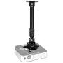 Duronic Projector Mount PB04XL | Bracket Fixing for Ceiling or Wall | 30lbs Capacity | Universal | Heavy Duty | Fittings Included | Rotate 360 °, Swivel 180 °, Tilt 180° for Easy Projection Set-up
