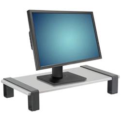 Kantek Modern Monitor Multipurpose Desktop Riser, 3.6'' x 22'' x 10.2'', Black,Gray