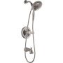Delta 144938DC-SS-I20 Lahara In2ition 2-in-1 Single-Handle 5-Spray Tub and Shower Faucet in Brushed Nickel