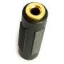 3.5mm Stereo Jack to 3.5mm Stereo Jack Female to Female Adapter Connector Gold Plated (3 Pack)
