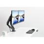 VIVO Black Articulating Dual Pneumatic Spring Arm Clamp-on Desk Mount Stand, Fits 2 Monitor Screens 17 to 27 inches with Max VESA 100x100, STAND-V102O