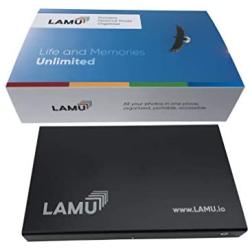 LAMU Portable Photo Organizer (500 GB, Charcoal Black) for Windows