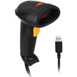 TaoTronics Barcode Scanner Handheld Wired Bar Code 1D USB Laser Scanner with Adjustable Stand for Computer, Extremely Fast and Precise Auto Scan Support Windows/Mac/iOS/Android System