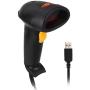 TaoTronics Barcode Scanner Handheld Wired Bar Code 1D USB Laser Scanner with Adjustable Stand for Computer, Extremely Fast and Precise Auto Scan Support Windows/Mac/iOS/Android System