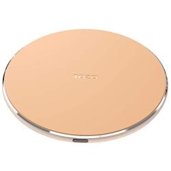 TOZO W1 Wireless Charger Thin Aviation Aluminum Computer Numerical Control Technology Fast Charging Pad Khaki (NO AC Adapter)