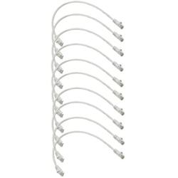 iMBAPrice 1 Cat5e Network Ethernet Patch Cable, 10 Pack, White (IMBA-CAT5-01WT-10PK)