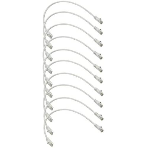 iMBAPrice 1 Cat5e Network Ethernet Patch Cable, 10 Pack, White (IMBA-CAT5-01WT-10PK)