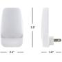 GE Daylight LED Night Light, 4 Pack, Dusk to Dawn, 5000K, UL-Listed, Ideal for Kitchen, Home Office, Bedroom, Nursery, Bathroom, 55992, 4