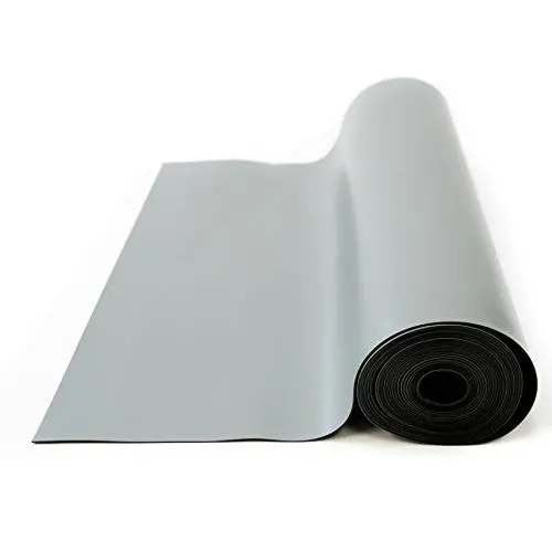 Bertech ESD High Temperature Mat Roll, 2.5 Feet Wide x 20 Feet Long x 0.08 Inches Thick, Gray, RoHS and REACH Compliant Bertech ESD High Temperature Mat Roll, 2.5 Feet Wide x 20 Feet Long x 0.08 Inches Thick, Gray, RoHS and REACH Compliant