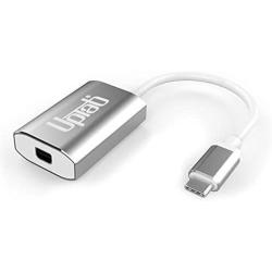 USB C to Mini DisplayPort Adapter UPTab (4K@60Hz) USB-C/Thunderbolt 3 to MDP Adapter with Power Port for New M1 MacBook Pro/Air, iPad Pro USB-C, Mac Mini M1, iMac and More USB Type-C Devices (Silver)
