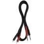 Hosa CPR-202 Dual 1/4'' TS to Dual RCA Stereo Interconnect Cable, 2 Meters