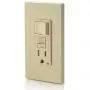 Leviton GFSW1-I Self-Test SmartlockPro Slim GFCI Combination Switch Tamper-Resistant Receptacle with LED Indicator, 15-Amp, Ivory
