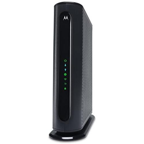 MOTOROLA MG7540 16x4 Cable Modem Plus AC1600 Dual Band Wi-Fi Gigabit Router with DFS, 686 Mbps Maximum DOCSIS 3.0 - Approved by Comcast Xfinity, Cox, Charter Spectrum, More
