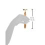 Beauty Bar 24k Golden Pulse Facial Massager, T-Shape Electric Sign Face Massage Tools for Sensitive Skin Face Pull Tight Firming Lift