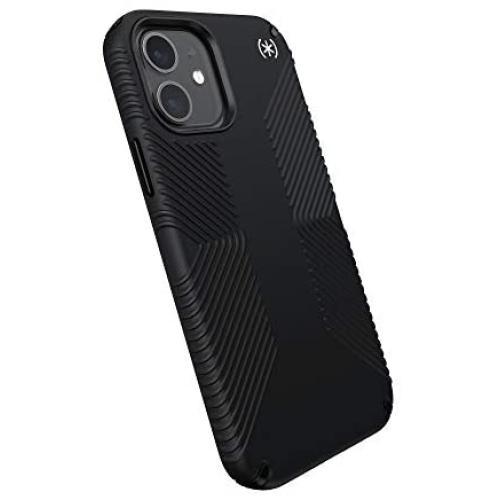 Speck Products Presidio2 Grip iPhone 12, iPhone 12 Pro Case, Black/Black/White