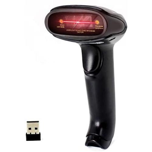 Wireless Bluetooth Barcode Scanner, Symcode Handheld USB CCD Cordless Barcode Scanner with USB Receiver Support Storing Codes Rechargeable Bar Code Reader Long Battery Life